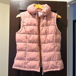 Pink puffer vest by Calvin Klein